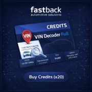 Crédits VIN decoder Full